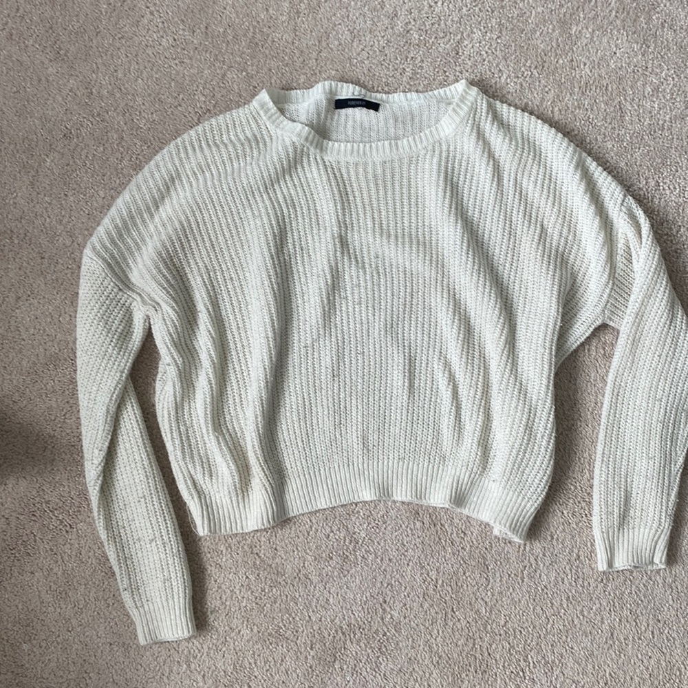 White sweater, goes with everything